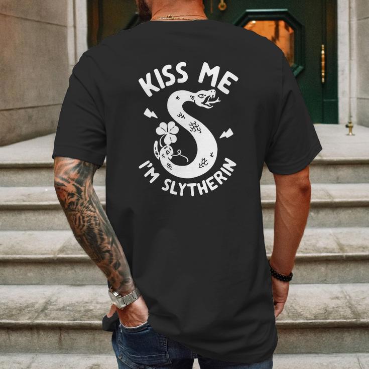 Kiss Me Im Slytherin T-Shirt T-Shirt Mens Back Print T-shirt Gifts for Men