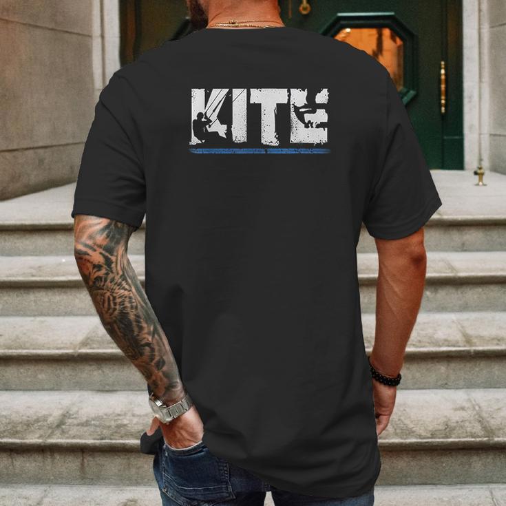 Kite Kiteboarding Kiting Kitesurfing Kitesurf Gift Mens Back Print T-shirt Gifts for Men