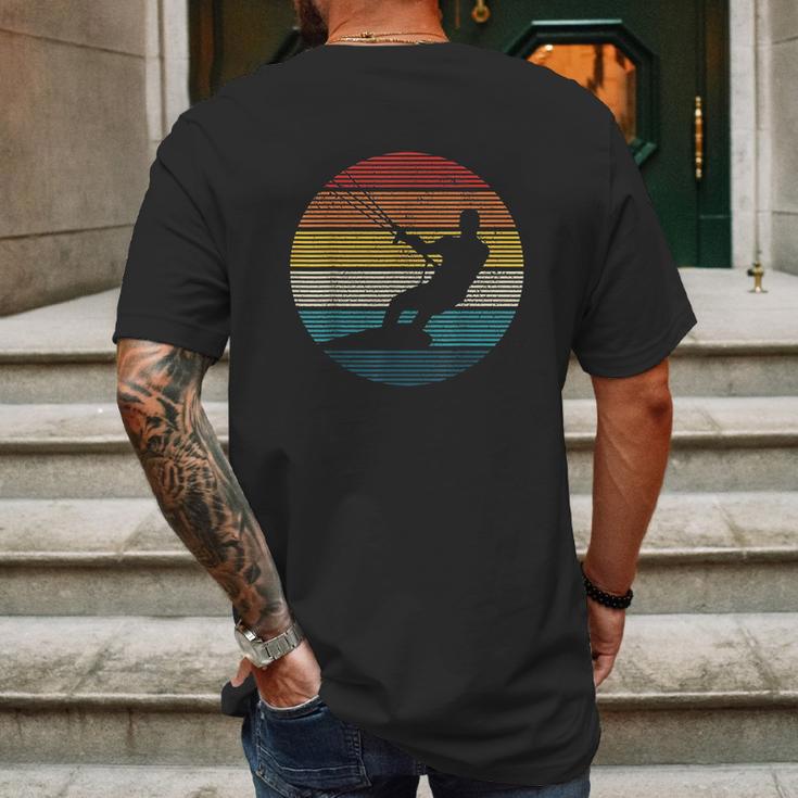 Kitesurfing Kiteboarding Kitesurf Vintage Kite Surfer Gift Mens Back Print T-shirt Gifts for Men