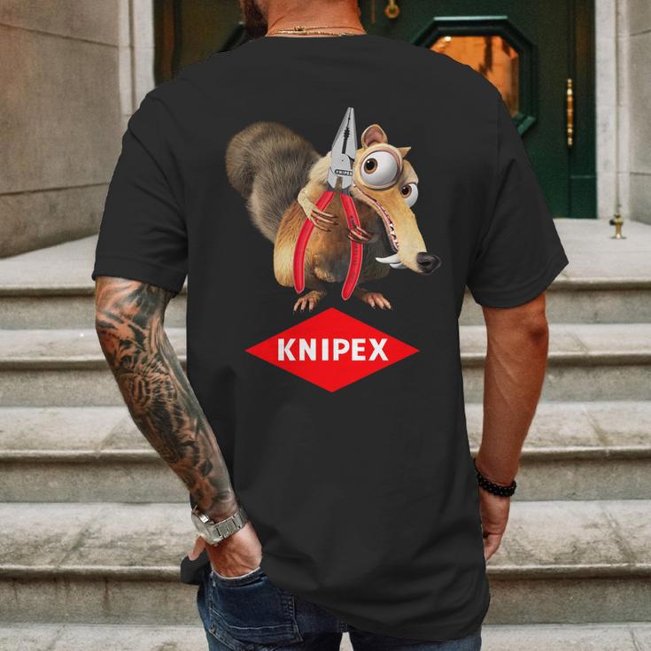 Knipex And Squirrel Mens Back Print T-shirt Gifts for Men