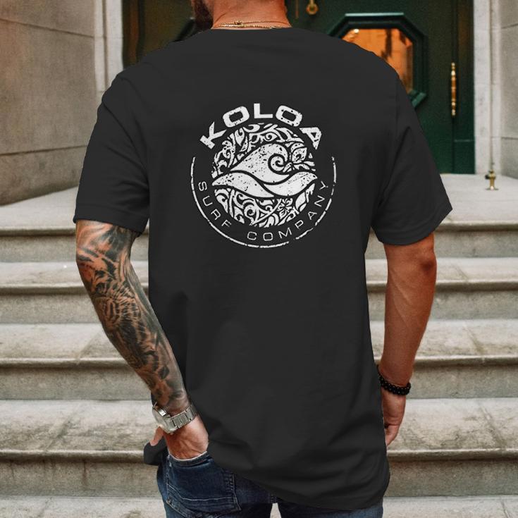 Koloa Surf Co Circle Wave Logo Mens Back Print T-shirt Gifts for Men