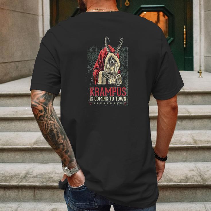 Krampus Poster Vintage Official Mens Back Print T-shirt Gifts for Men