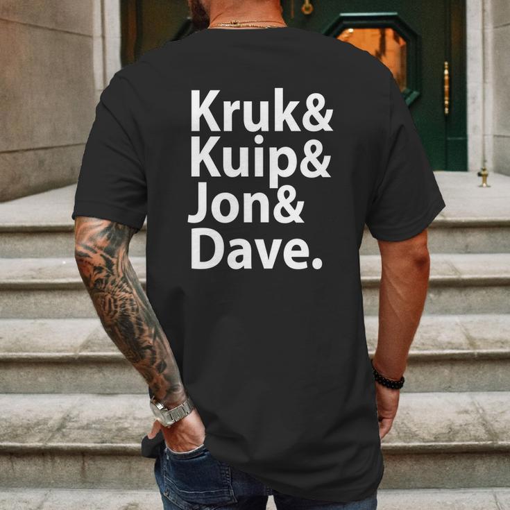 Kruk Kuip Jon Dave T-Shirt_1 Mens Back Print T-shirt Gifts for Men