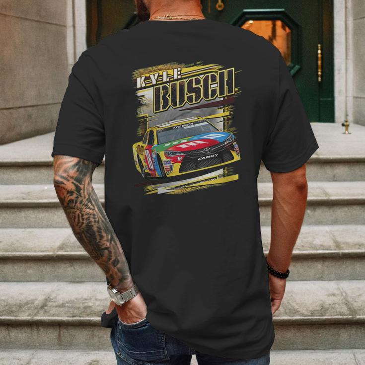 Kyle Busch 1 Mens Back Print T-shirt Gifts for Men