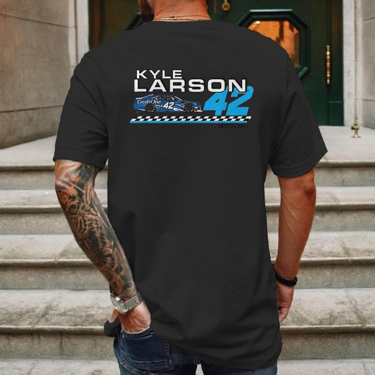 Kyle Larson Carbon Fiber Mens Back Print T-shirt Gifts for Men