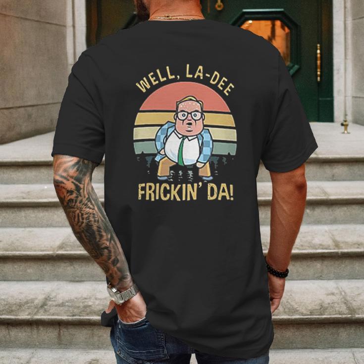 Well La Dee Fricking Da Vintage Gift Mens Back Print T-shirt Gifts for Men