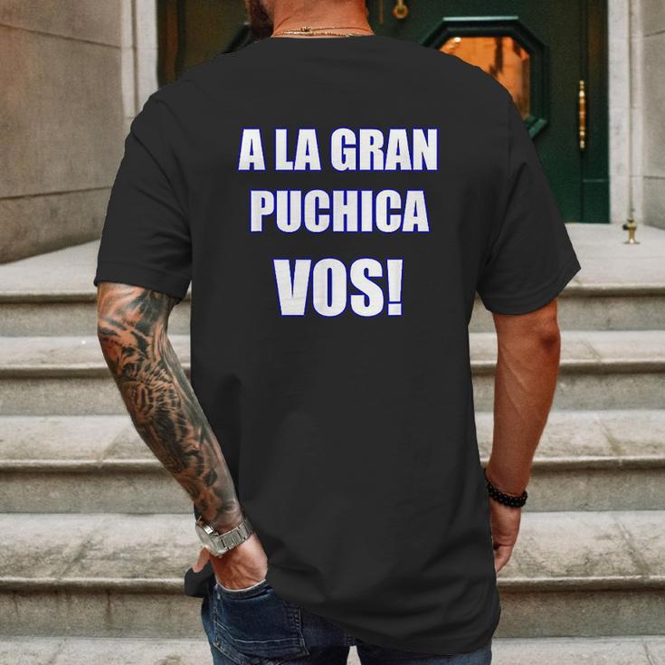 A La Gran Puchica Vos Spanish Slang El Salvador Mens Back Print T-shirt Gifts for Men