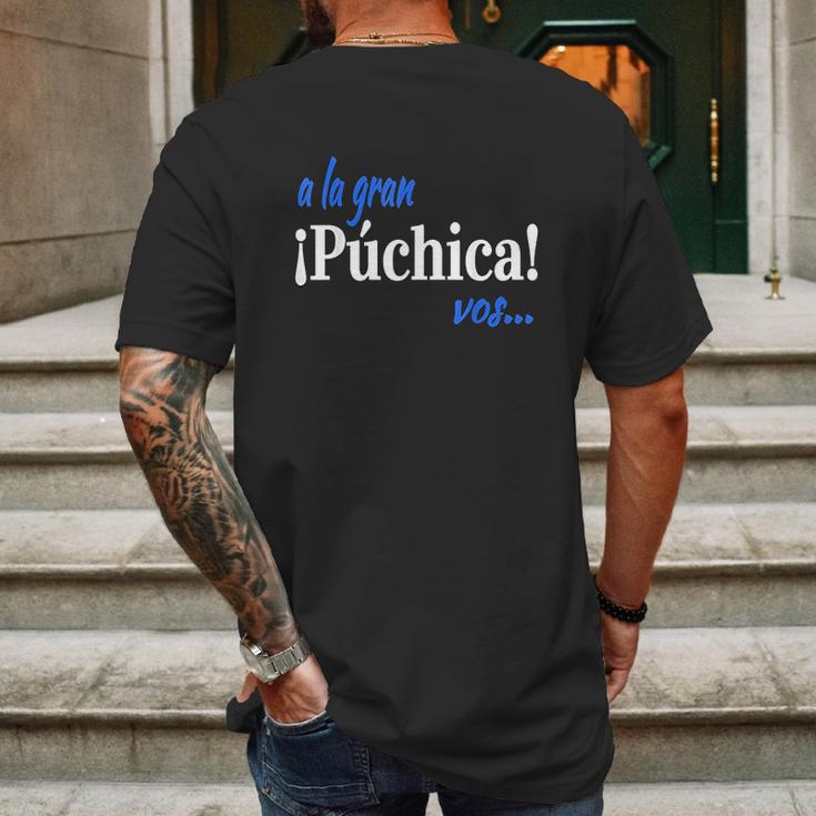 A La Gran Puchica Vos Spanish Slang El Salvador Mens Back Print T-shirt Gifts for Men