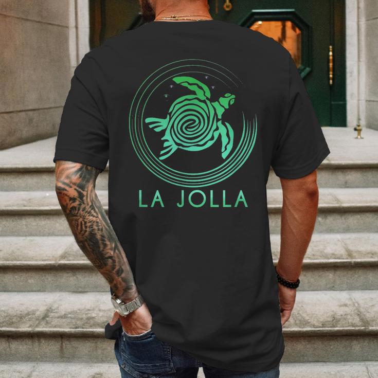 La Jolla Tribal Turtle Mens Back Print T-shirt Gifts for Men