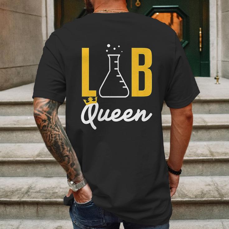 Lab Tech Queen Med Technician Funny Gift Supervisor Coworker Mens Back Print T-shirt Gifts for Men