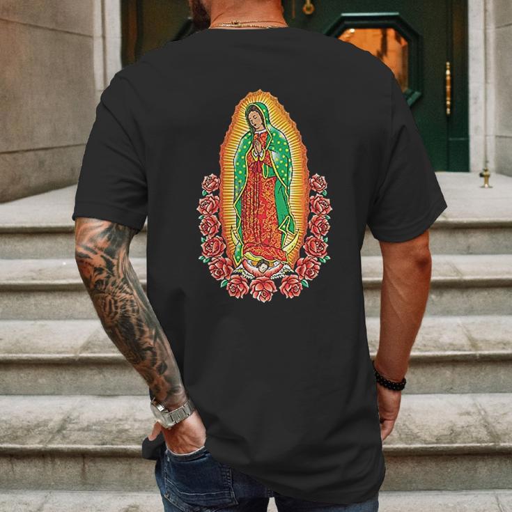 Our Lady Of Guadalupe Virgin Mary Mens Back Print T-shirt Gifts for Men