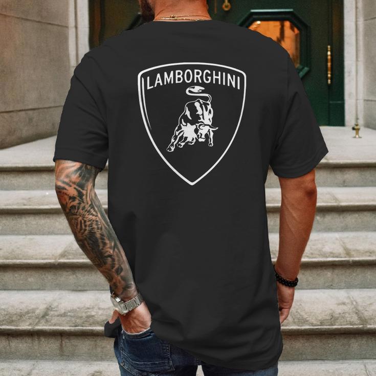 Lamborghini Logo Emblem T-Shirt Mens Back Print T-shirt Gifts for Men