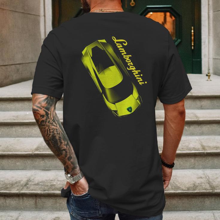 Lamborghini Shirt Mens Back Print T-shirt Gifts for Men