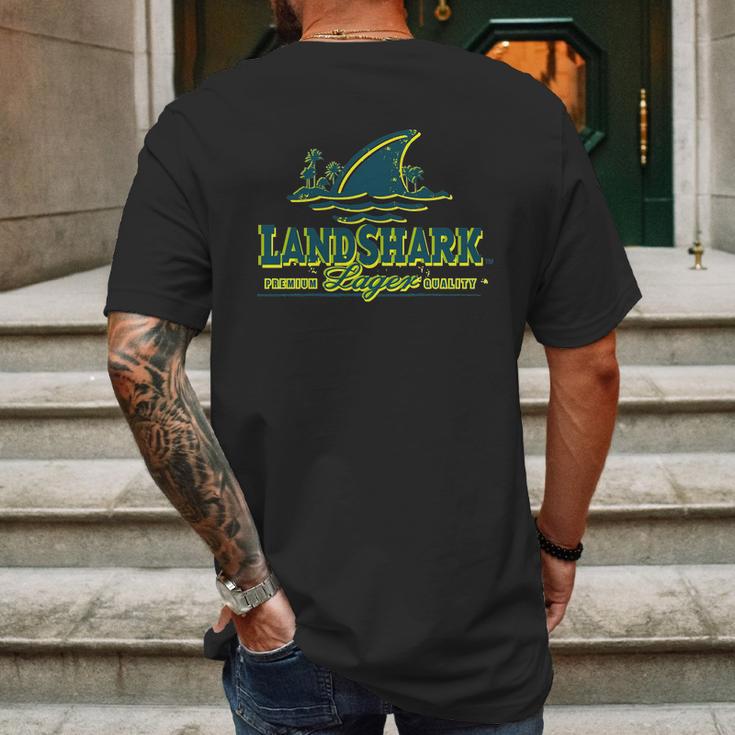 Landshark Logo T-Shirt Mens Back Print T-shirt Gifts for Men