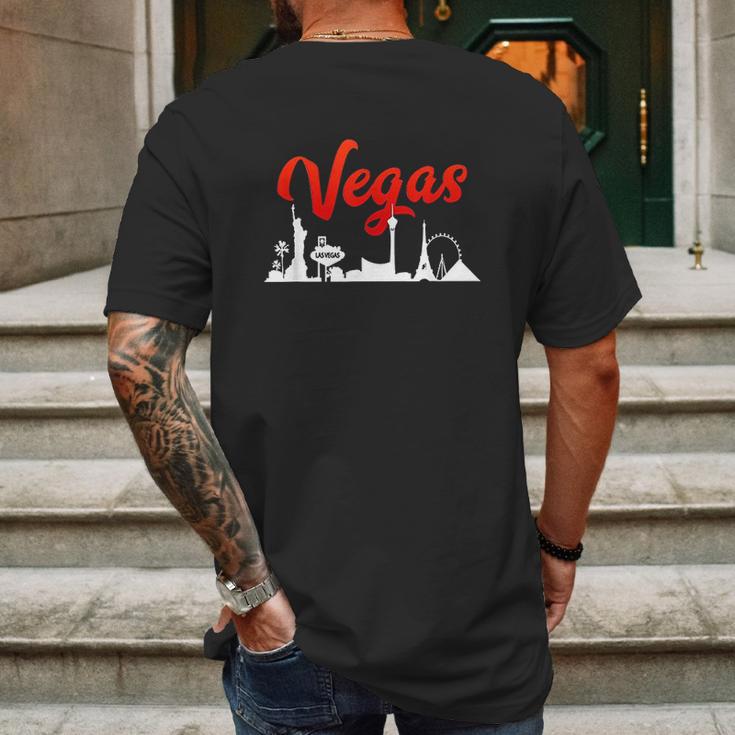 Las Vegas Party Gambling Vacation Gifts For Poker Aces Mens Back Print T-shirt Gifts for Men