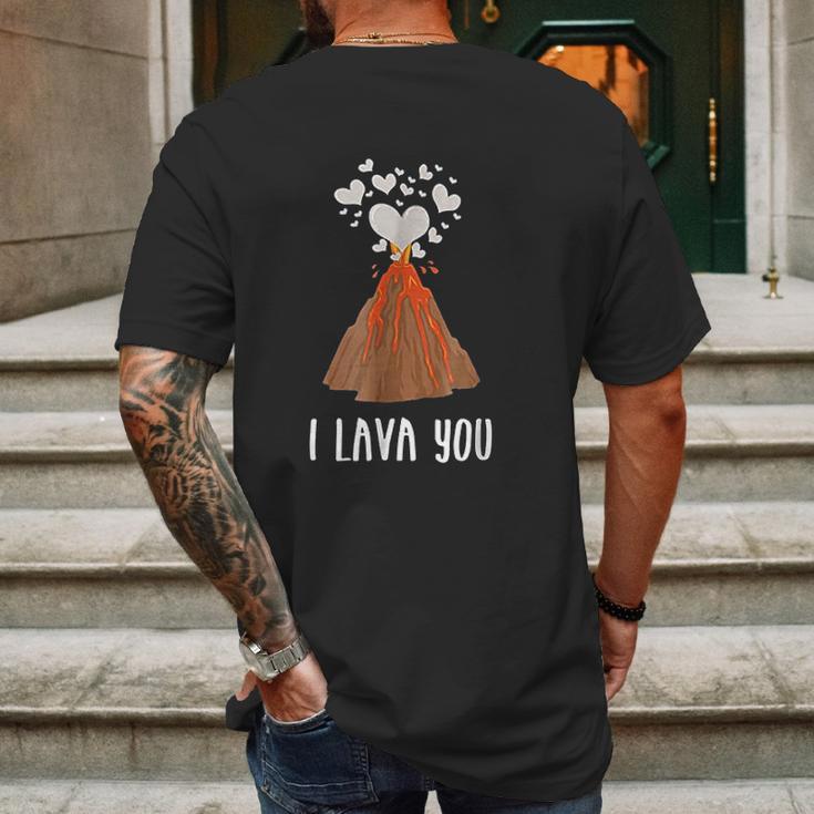 I Lava You Cute Art Gif For Human Mens Back Print T-shirt Gifts for Men