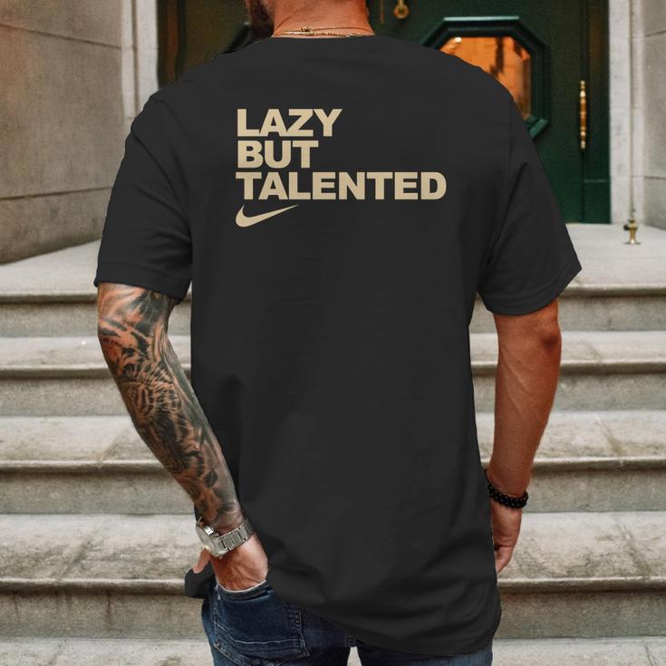 Lazy But Talented Mens Back Print T-shirt Gifts for Men