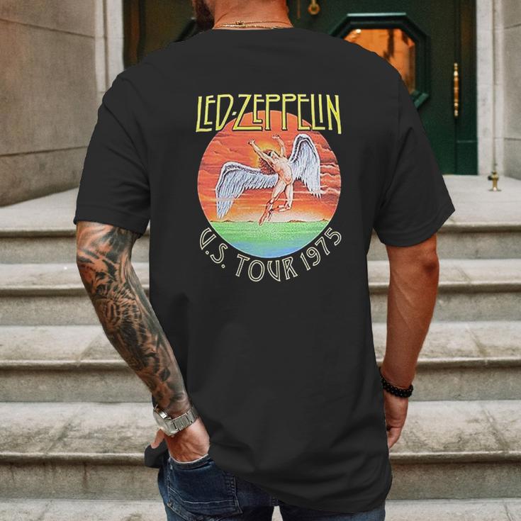 Led Zeppelin Usa 1975 Mens Back Print T-shirt Gifts for Men