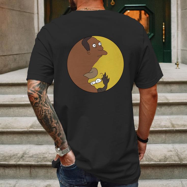 Lenny Carl Yin Yang T-Shirt Mens Back Print T-shirt Gifts for Men