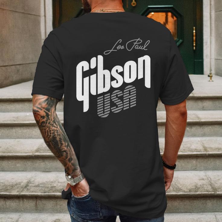 Les Paul Gibson Usa Mens Back Print T-shirt Gifts for Men