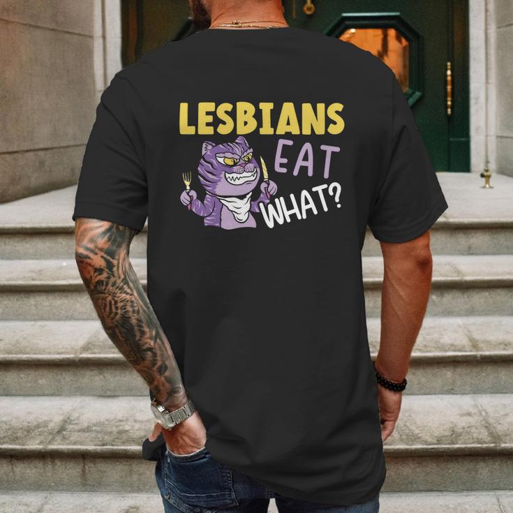 Lesbians Eat What Lgbtq Member Sexual Diversity Pride Parade Cute Gift Mens Back Print T-shirt Gifts for Men