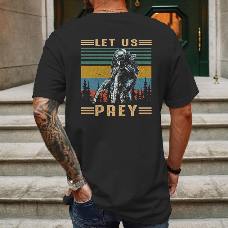 Let Us Prey Vintage Predator Lovers Movie Mens Back Print T-shirt Gifts for Men