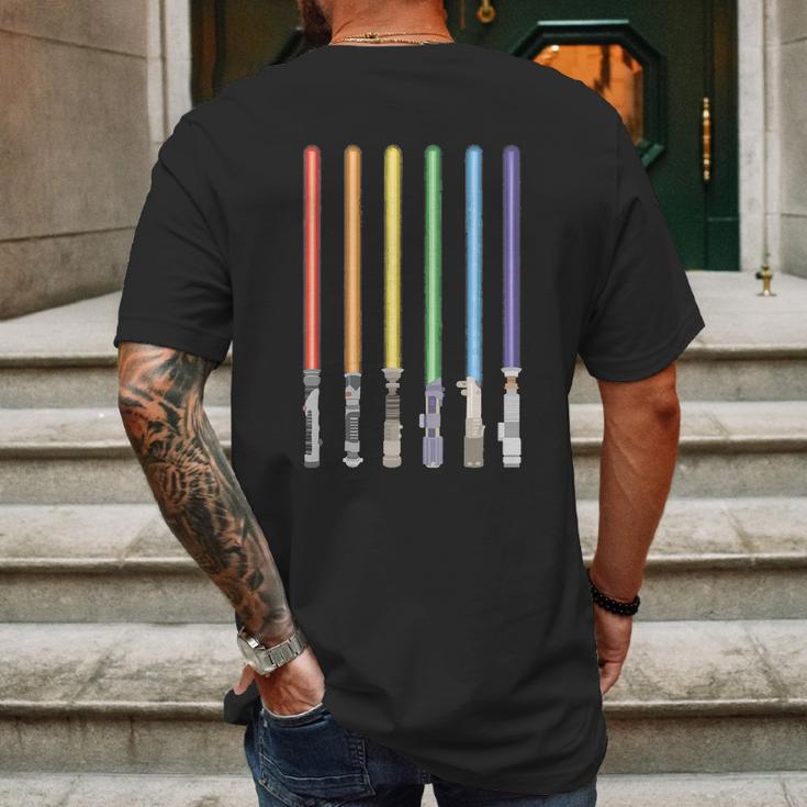 Lgbt Light Sword Pride Saber Ally Lgbtq Graphic Design Printed Casual Daily Basic Mens Back Print T-shirt Gifts for Men