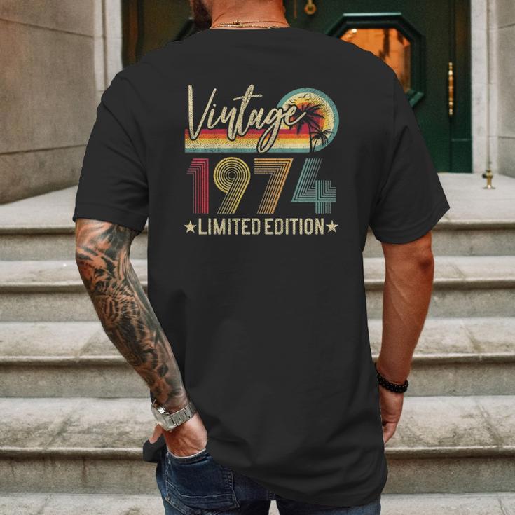 Limited Edition 1974 47Th Birthday Gift 47 Years Old Vintage Mens Back Print T-shirt Gifts for Men