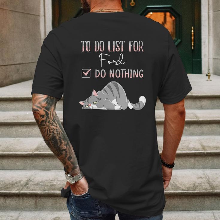 To Do List For Ford Mens Back Print T-shirt Gifts for Men