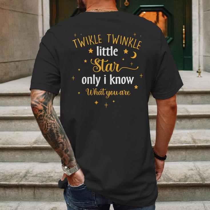 Little Star Only I Know What You Are Camping Lovers Mens Back Print T-shirt Gifts for Men