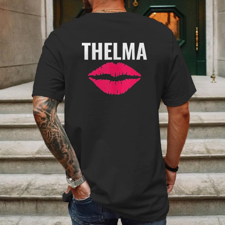 Thelma Lip Mens Back Print T-shirt Gifts for Men