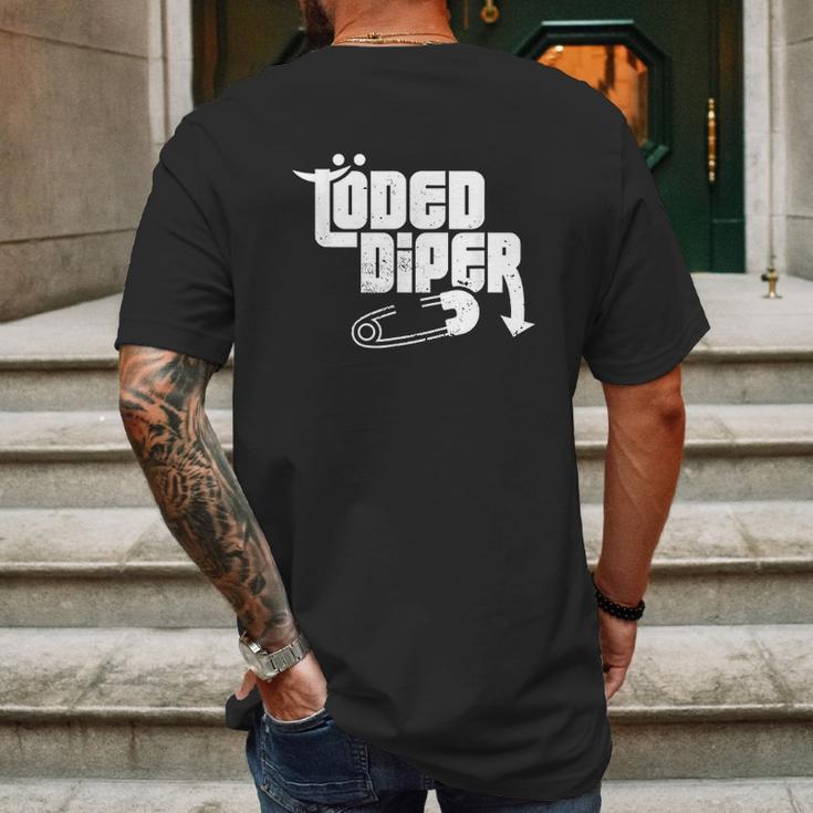 Loded Diper Parents Mens Back Print T-shirt Gifts for Men