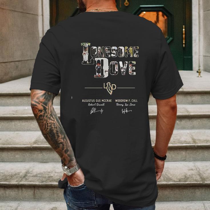 Lonesome Dove Robert Dwall Tommy Lee Jones Mens Back Print T-shirt Gifts for Men