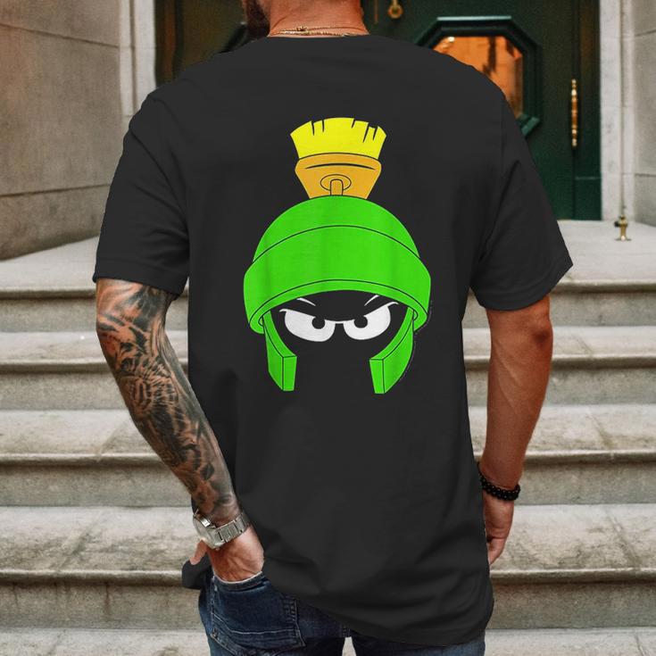 Looney Tunes Marvin The Martian Dark Big Face Mens Back Print T-shirt Gifts for Men