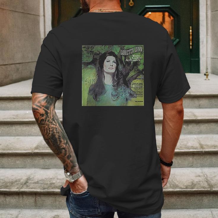 Loretta Lynn You Are Looking At Country Comfortable Music Mens Back Print T-shirt Gifts for Men