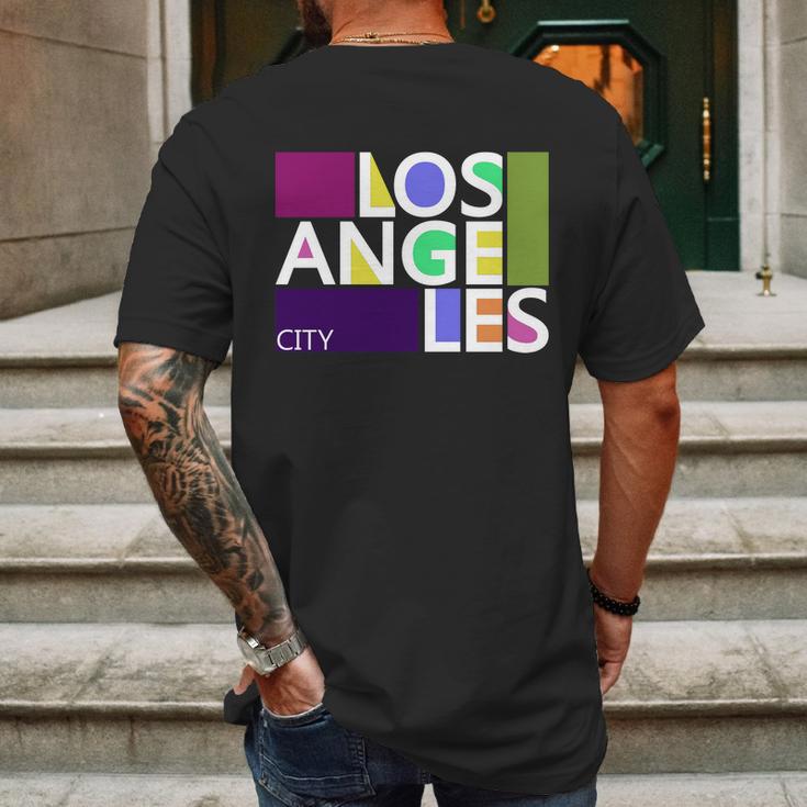 Los Angeles 1980S Logo Mens Back Print T-shirt Gifts for Men