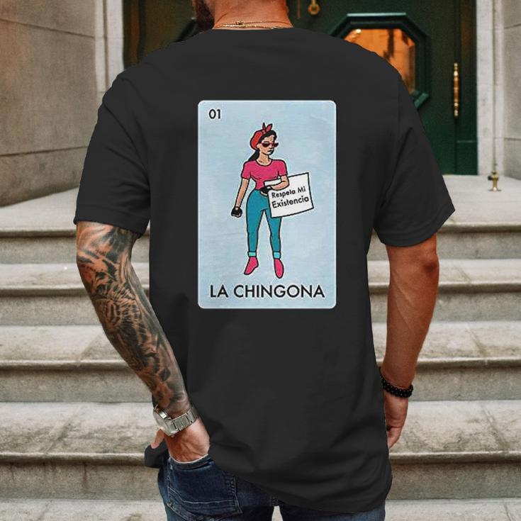 Loteria Mexican Parody Gamer Funny Graphic Mens Back Print T-shirt Gifts for Men