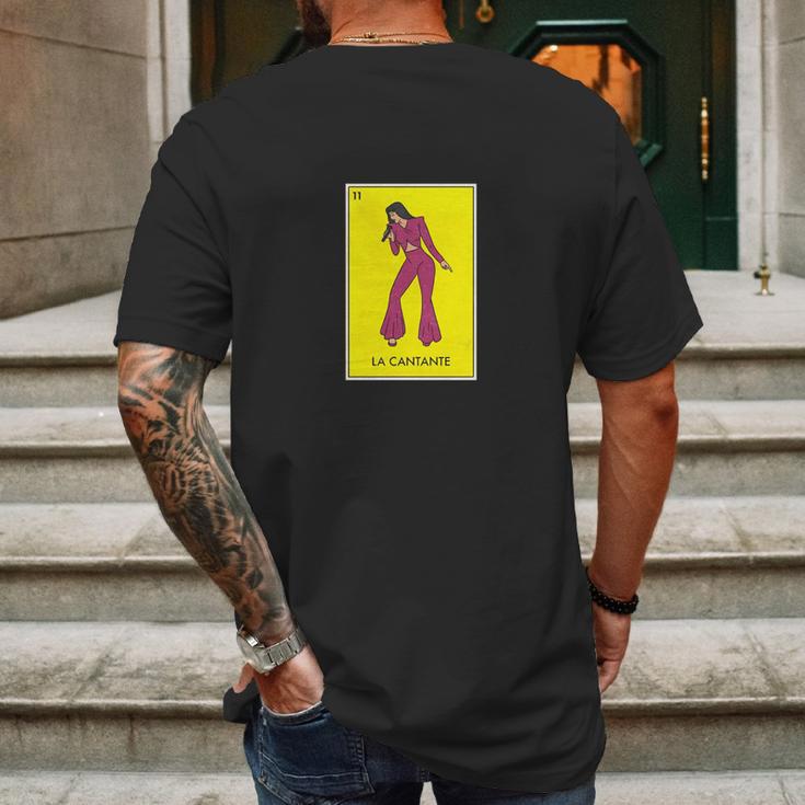 Loteria Selena La Cantante T-Shirt Mens Back Print T-shirt Gifts for Men