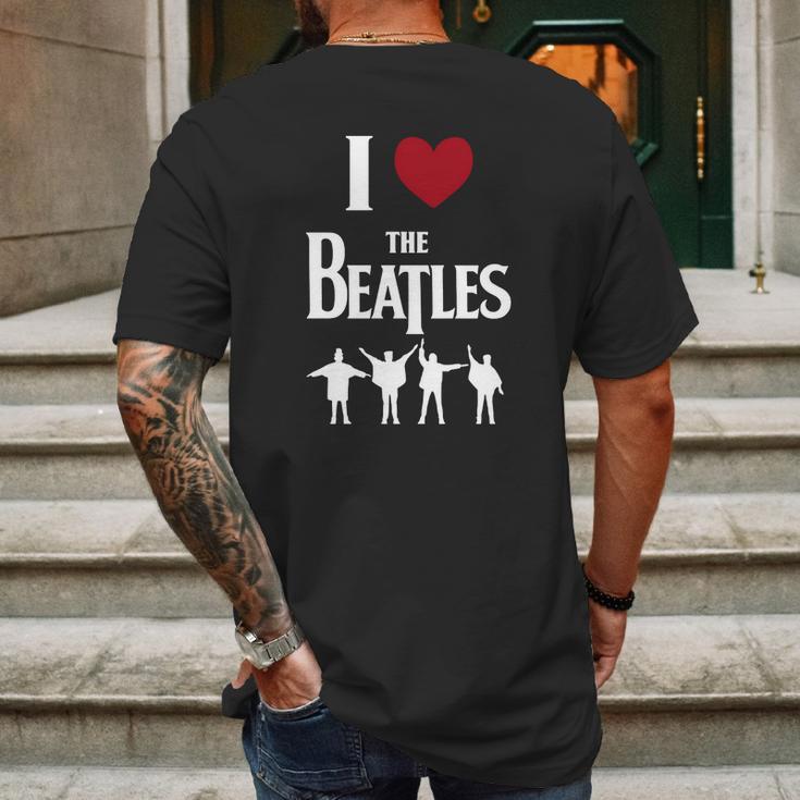 I Love The Beatles Mens Back Print T-shirt Gifts for Men