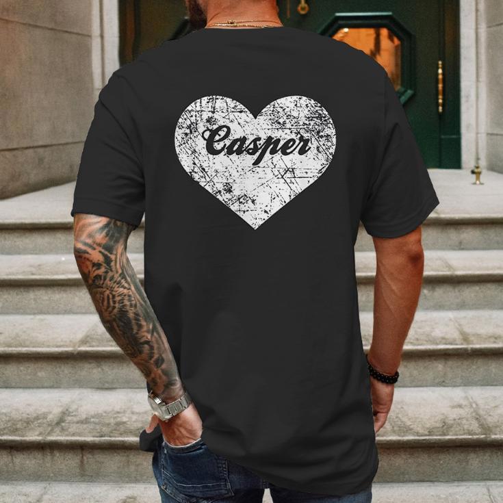 I Love Casper Funny Cute Wyoming Gift Souvenir Mens Back Print T-shirt Gifts for Men