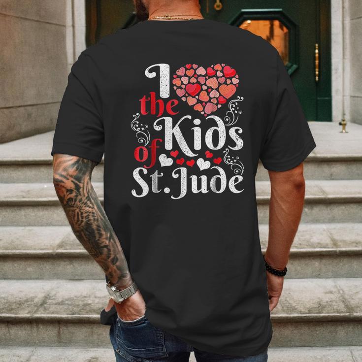 I Love The Kids Of St Jude Mens Back Print T-shirt Gifts for Men