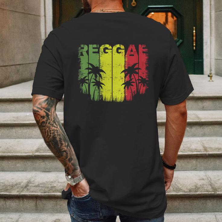 I Love Reggae Music Funny Gift Mens Back Print T-shirt Gifts for Men