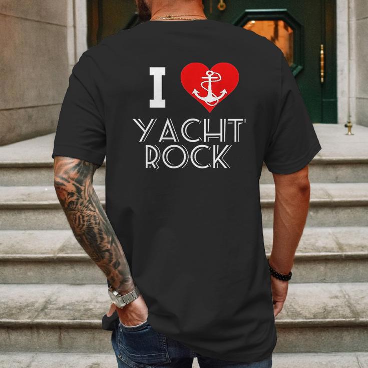 I Love Yacht Rock Mens Back Print T-shirt Gifts for Men