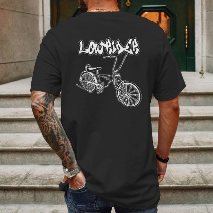 Low Rider Bicycle For Men Chicano Cholo Lowrider Bike Mens Back Print T-shirt Gifts for Men