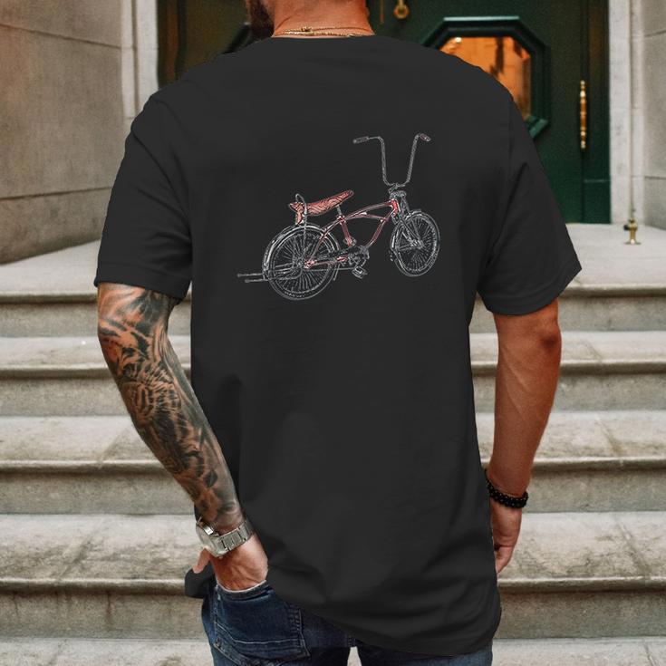 Lowrider Bike Bicycle Low Rider Low-Rider Cruisin Mens Back Print T-shirt Gifts for Men