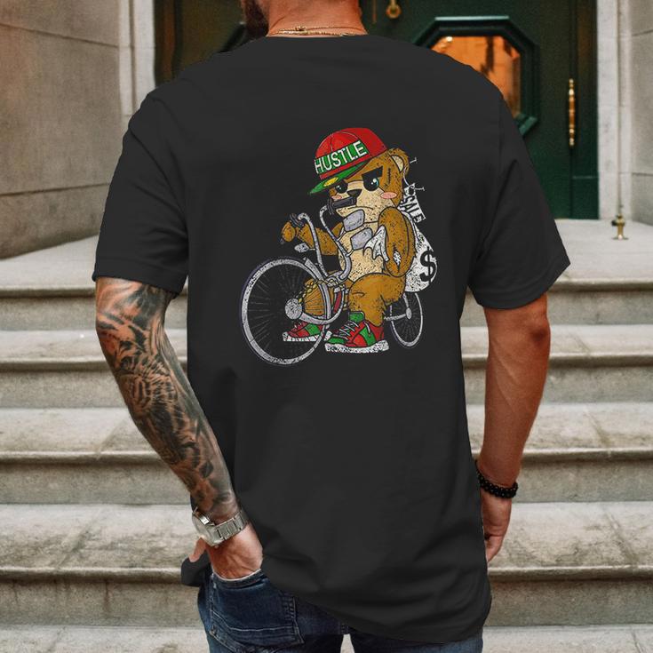 Lowrider Teddy Bear Hip Hop Lover Entrepreneur Gift Mens Back Print T-shirt Gifts for Men