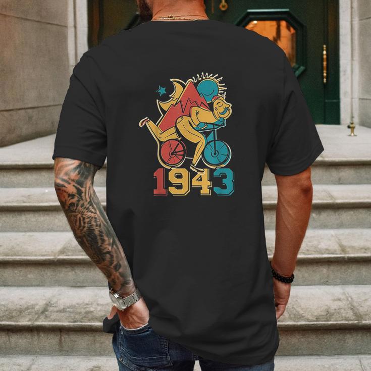 Lsd Bicycle Day 1943 Vintage Psychedelic Psychonaut Gift Mens Back Print T-shirt Gifts for Men