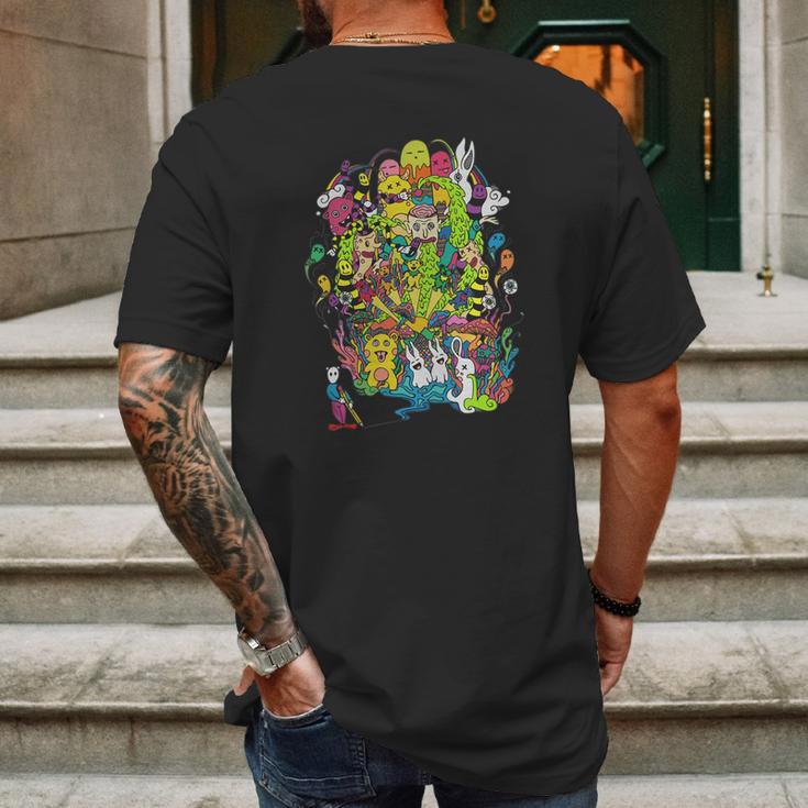 Lsd Color Mens Back Print T-shirt Gifts for Men