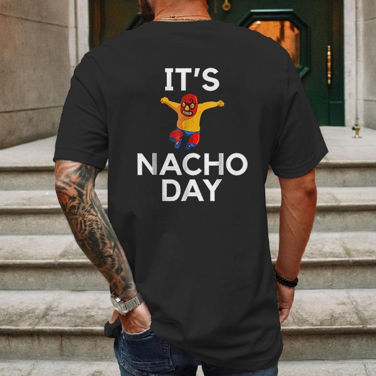 Lucha Libre Funny Nacho Gift Mens Back Print T-shirt Gifts for Men