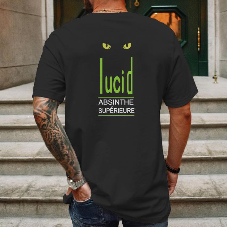 Lucid Absinthe T-Shirt Mens Back Print T-shirt Gifts for Men